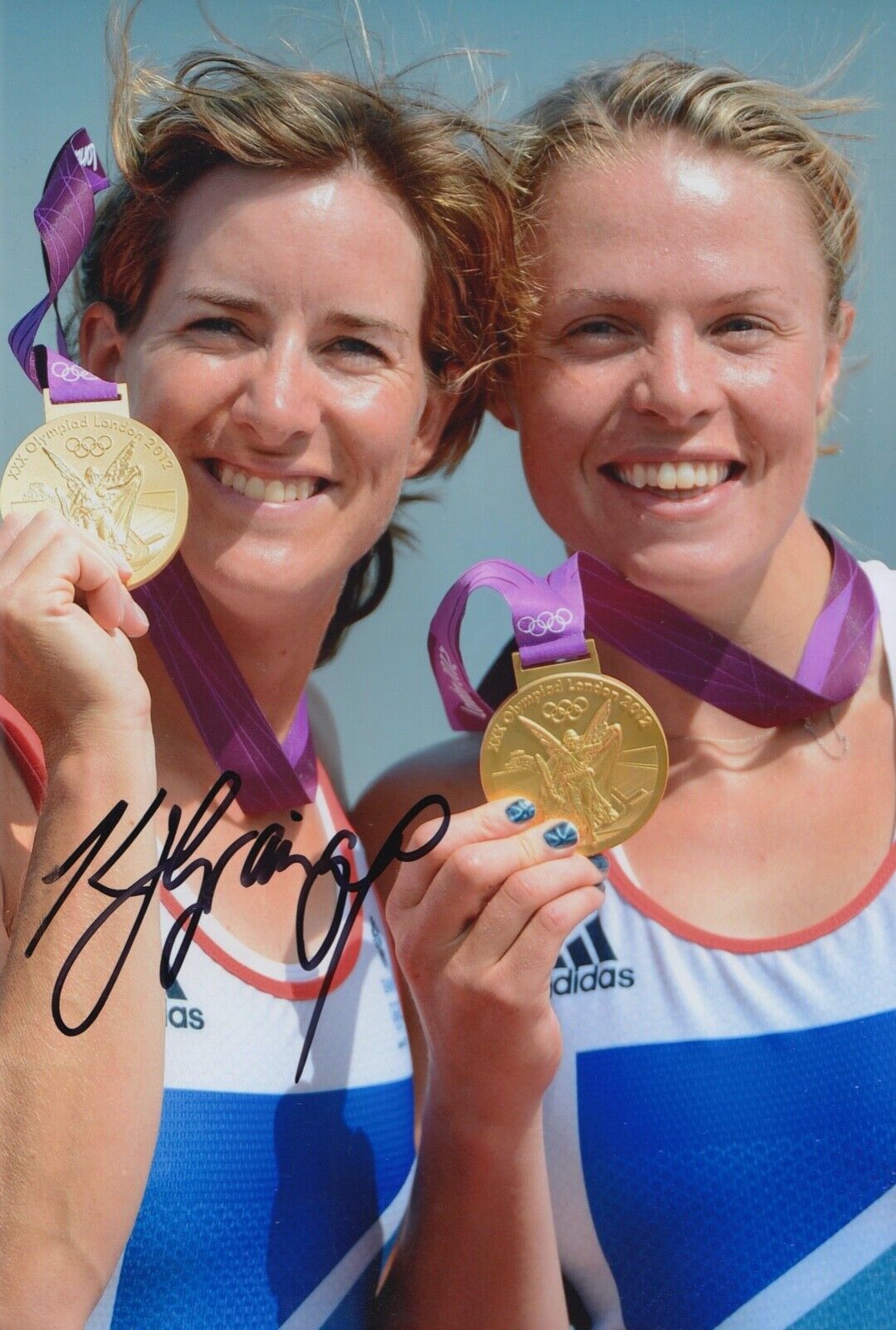 KATHERINE GRAINGER HAND SIGNED 12X8 Photo Poster painting OLYMPICS AUTOGRAPH LONDON 2012 1