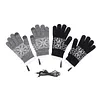 USB Electric Heated Gloves Touchscreen Thick Cycling Glove for Winter Ski Sports
