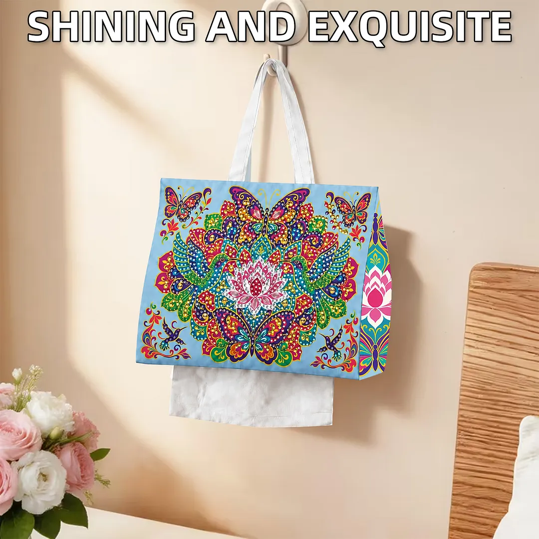 Diamond Tissue Organizer Exquisite Craftsmanship for Bathroom Bedroom Decor (Hummingbirds and butterflies)