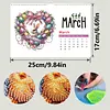 2027 Kit de calendrier mural de peinture en diamant bricol&eacute; &agrave; bougies &agrave; glace pour toi de perceuse partielle sp&eacute;ciale et de type &laquo; kit de calendrier pendu &agrave; bascule pour adultes &raquo; pour d&eacute;butants : d&eacute;coration de bureau &agrave; domicile