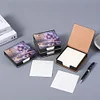 PU Flowers Diamond Painting Notecard Box with Papers for DIY Art Craft