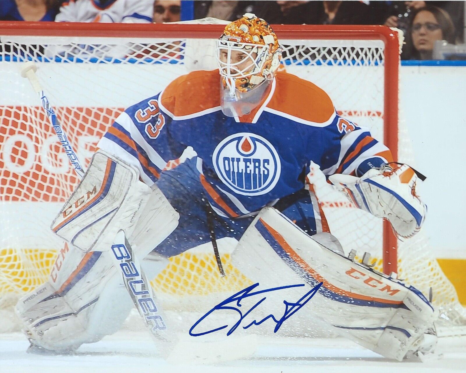 Cam Talbot Signed 8x10 Photo Poster painting Edmonton Oilers Autographed Proof & COA B