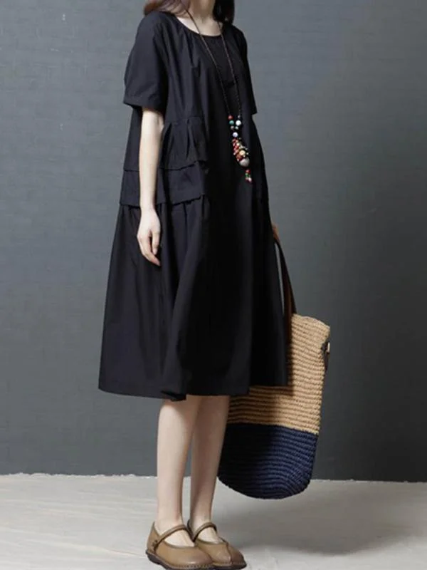 New Loose Oversize Solid Dress