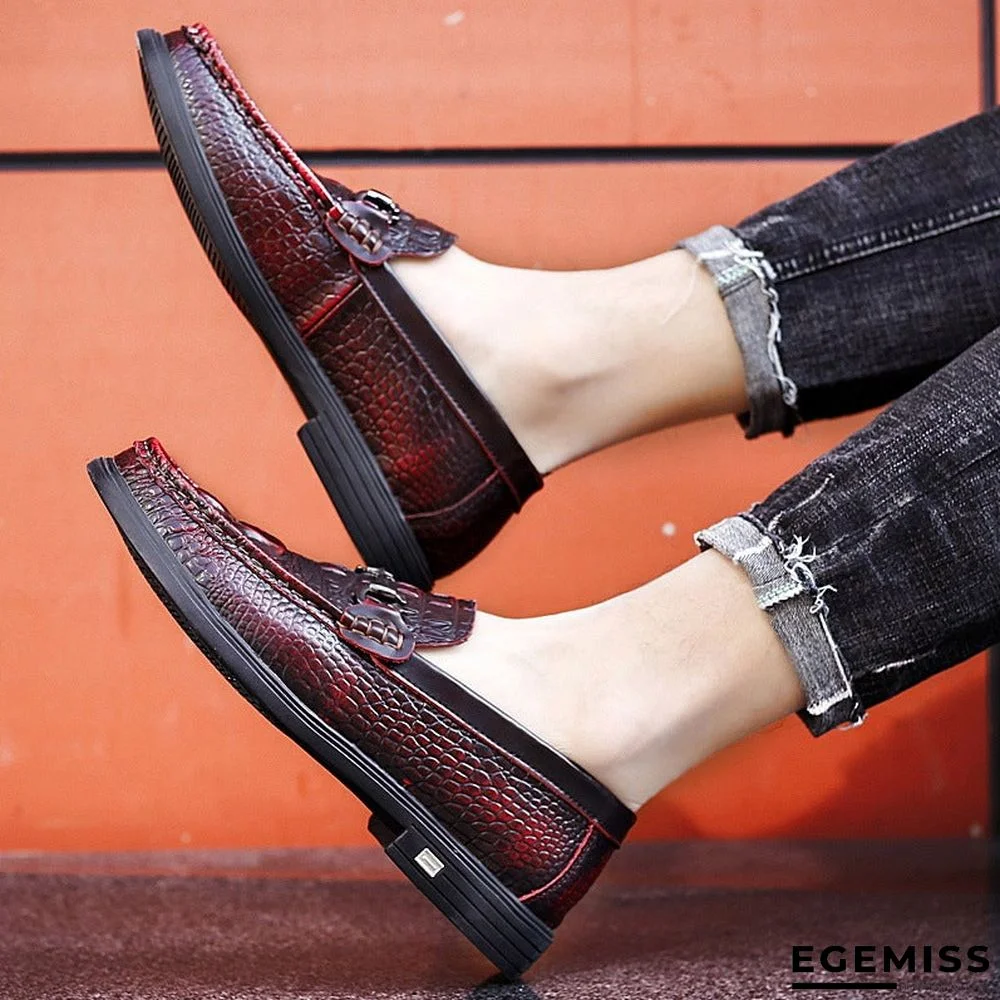 Men's Shoes New Leather Casual Shoes | EGEMISS