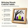 Tombstone Glass Mosaic DIY Craft Kit &ndash; Framed Halloween Wall Art