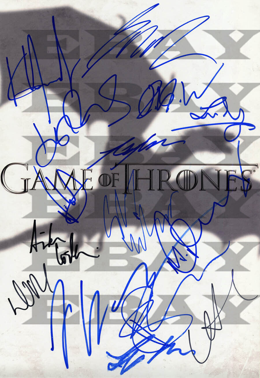 Game of Thrones Cast Autographed Signed 8x10 Photo Poster painting Reprint