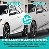 KUAFU Side Skirt Extension Replacement Compatible with 2016-2021 Honda Civic 4 Door Sedan (Including Si Model) Type-R Style Bottom Side Line Rocker Panel Guard Body Kit 2Pcs