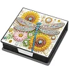 Diamond Painting PU Dragonfly Notecard Box with 160 Sheets Paper Note Holder