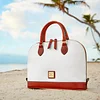 D & B Pebble Grain Zip Satchel[Buy 2 Get Freeshipping]