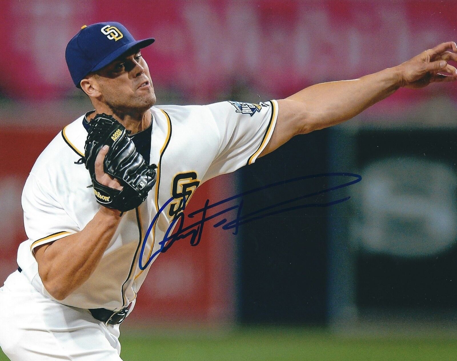 Signed 8x10 CLAYTON RICHARD San Diego Padres Autographed Photo Poster painting - COA