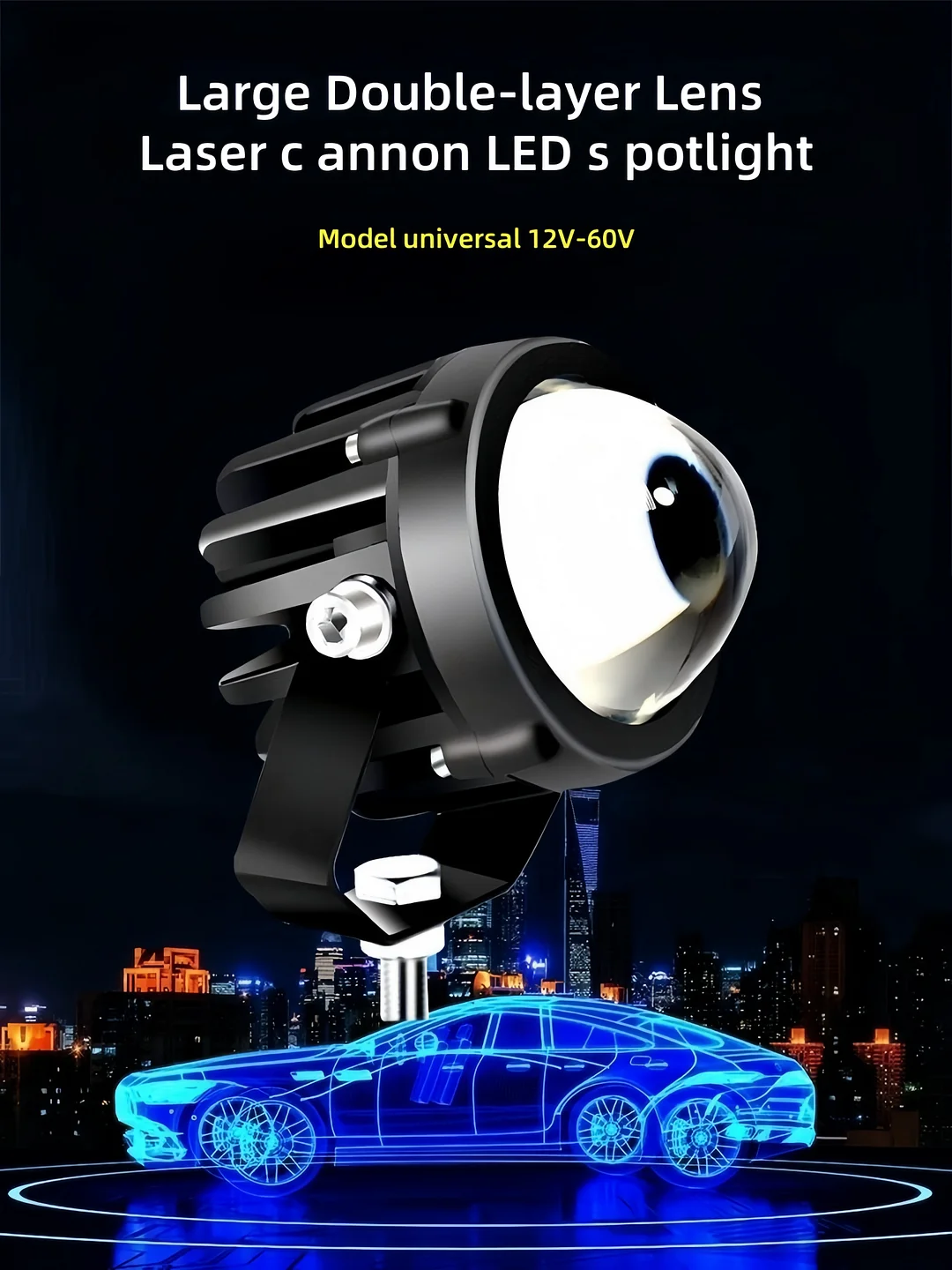 Car Custom Modified LED Laser Eye Spotlight