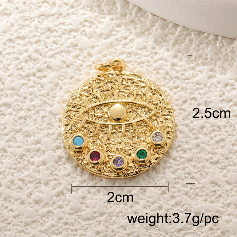 1 Piece Copper Devil’s Eye Jewelry Accessories Pendant
