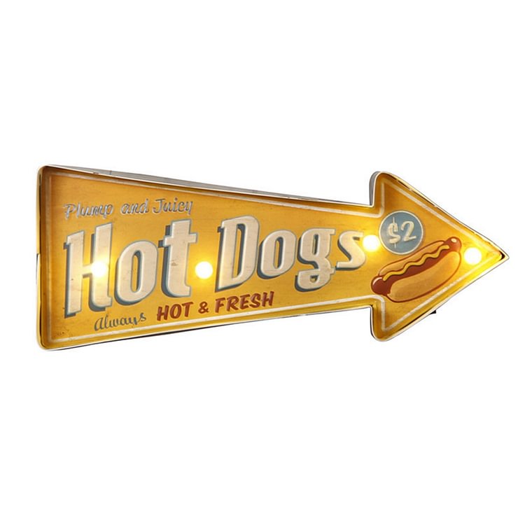 Hot Dog - LED Signs（6.3*16.2 inch）