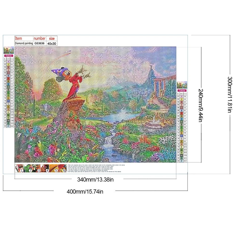 Diamond Painting - Full Square Drill -Country Mickey Mouse(Canvas|40*30cm)