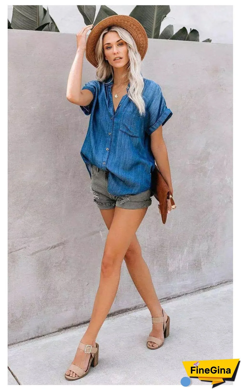 Red Chiffon Floral Print V Neck Half Bow Tie Loose Blouse