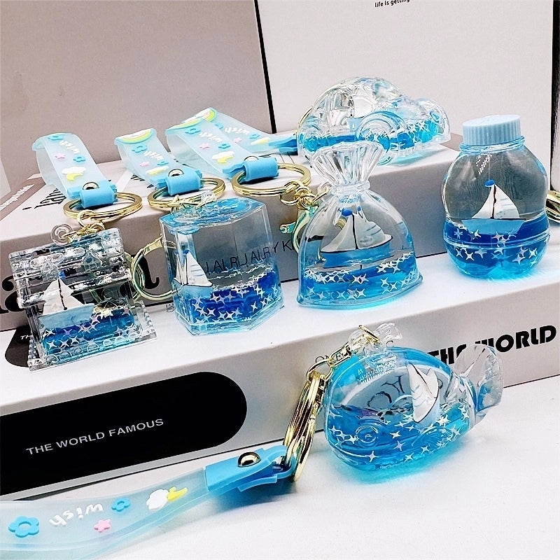 Cartoon Style Star Arylic Unisex Bag Pendant Keychain