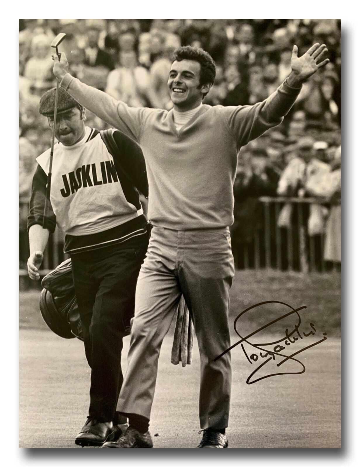 TONY JACKLIN HAND SIGNED 16x12 Photo Poster painting - GOLF AUTOGRAPH - OPEN - PROOF 4.