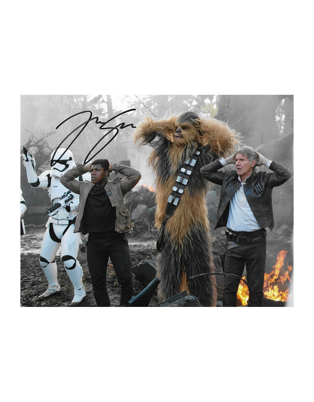 10x8 Star Wars Chewbacca Print Signed By Joonas Suotamo 100% Authentic With COA