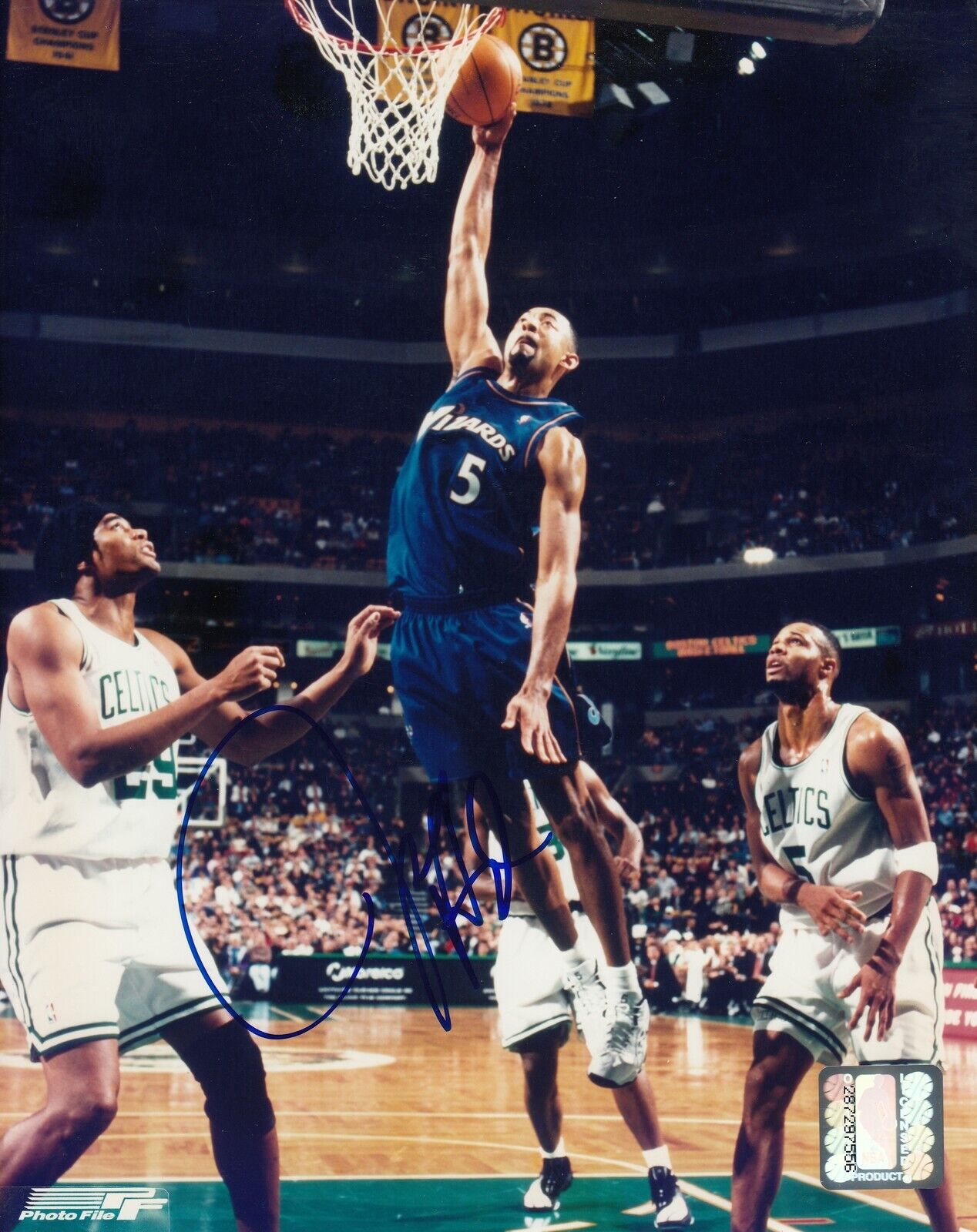 Juwan Howard #0 8x10 Signed Photo Poster painting w/ COA Washington Wizards 031719