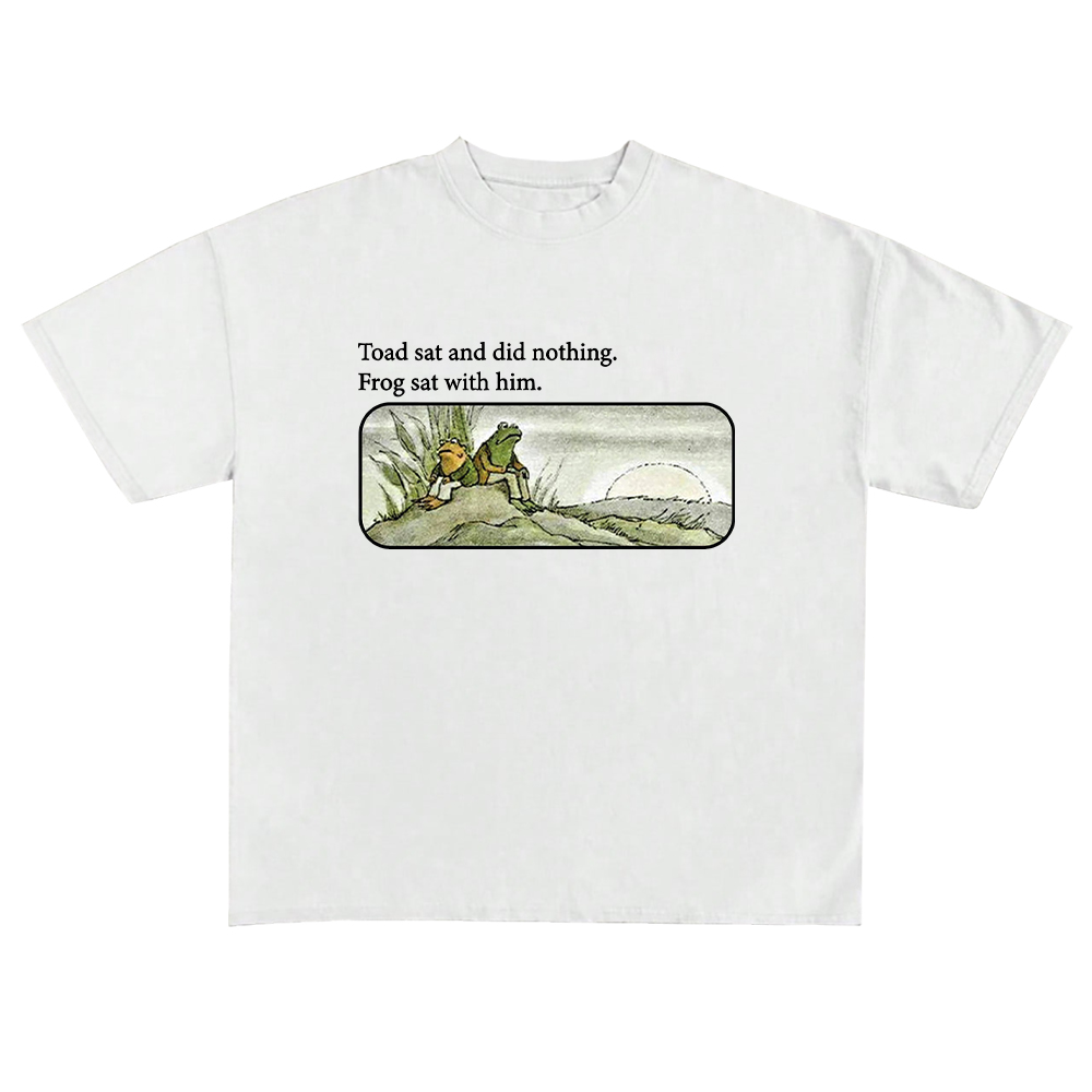 Casual Frog And Toad Graphic T-Shirt