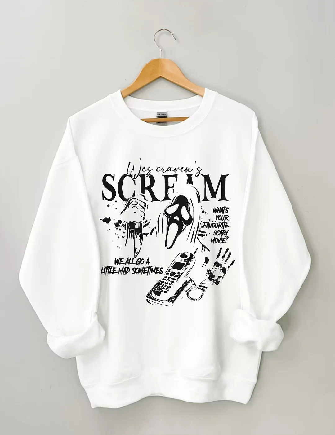 Vintage Ghostface Halloween Sweatshirt