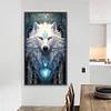 Ice Aurora Wolf - Round/Square AB Drills Diamond Painting(45x75cm)