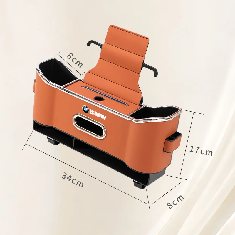 Car seat back multifunctional storage box