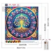 Mandala Baum des Lebens - speziell geformtes Diamond Painting - 30*30cm