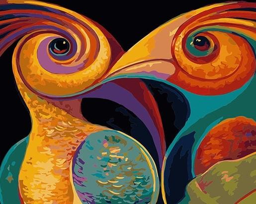 

Aesthetic colorful Birds – Paint By Numbers - 40*50CM, 501 Original