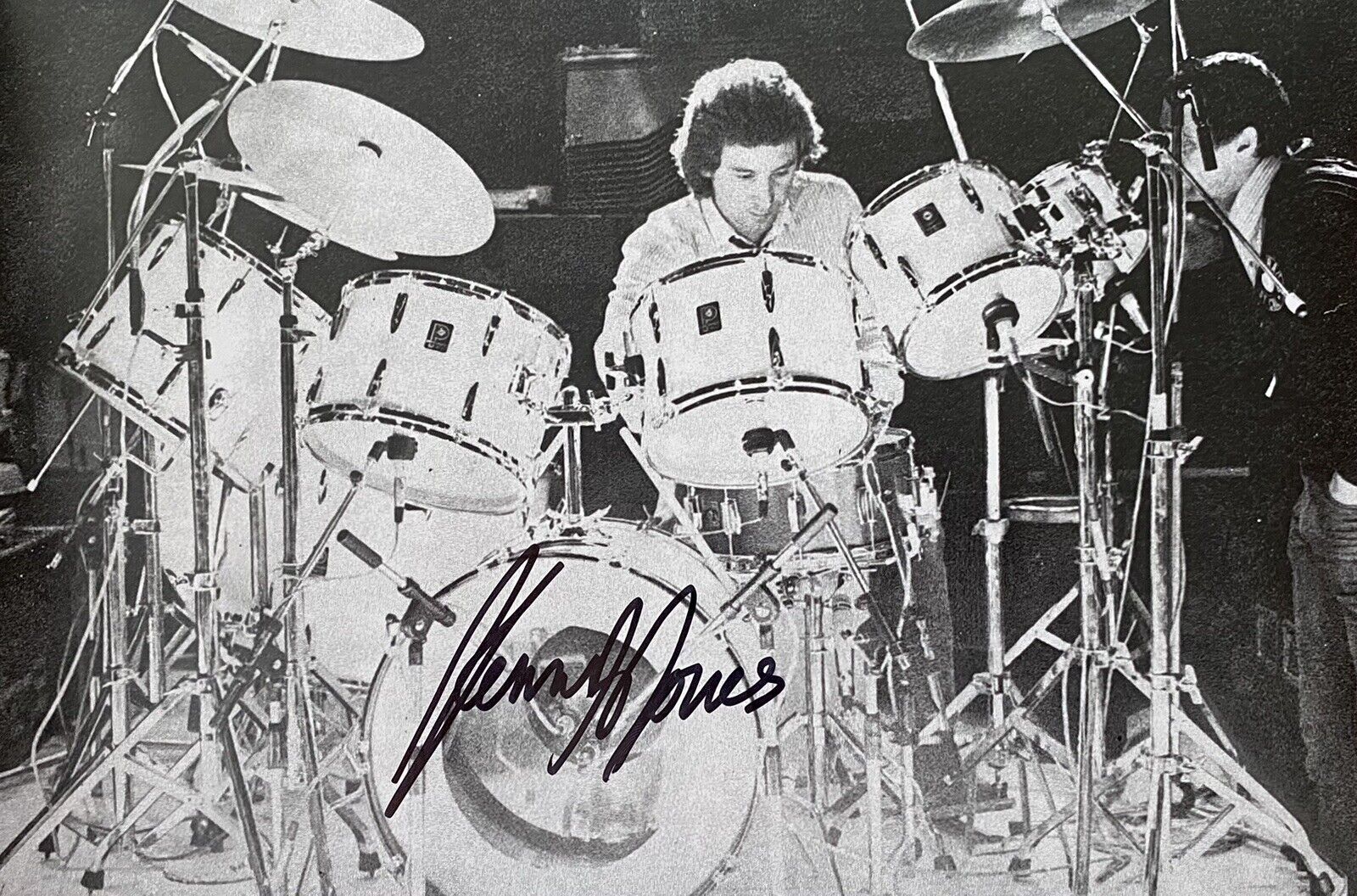 Kenney Jones Genuine Hand Signed 12x8 Photo Poster painting, The Who, Faces, Small Faces, 2