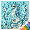 Ocean Animals Stamped Needlework Cross Stitch Kit 14CT tapestrymarket