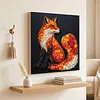Framed Vulpes - DIY Button Art Painting Kit for Creativity DIY Pearl Dot Crafts for Gift Home Wall Decor 30*30CM