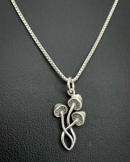 Trio Mushroom Necklace