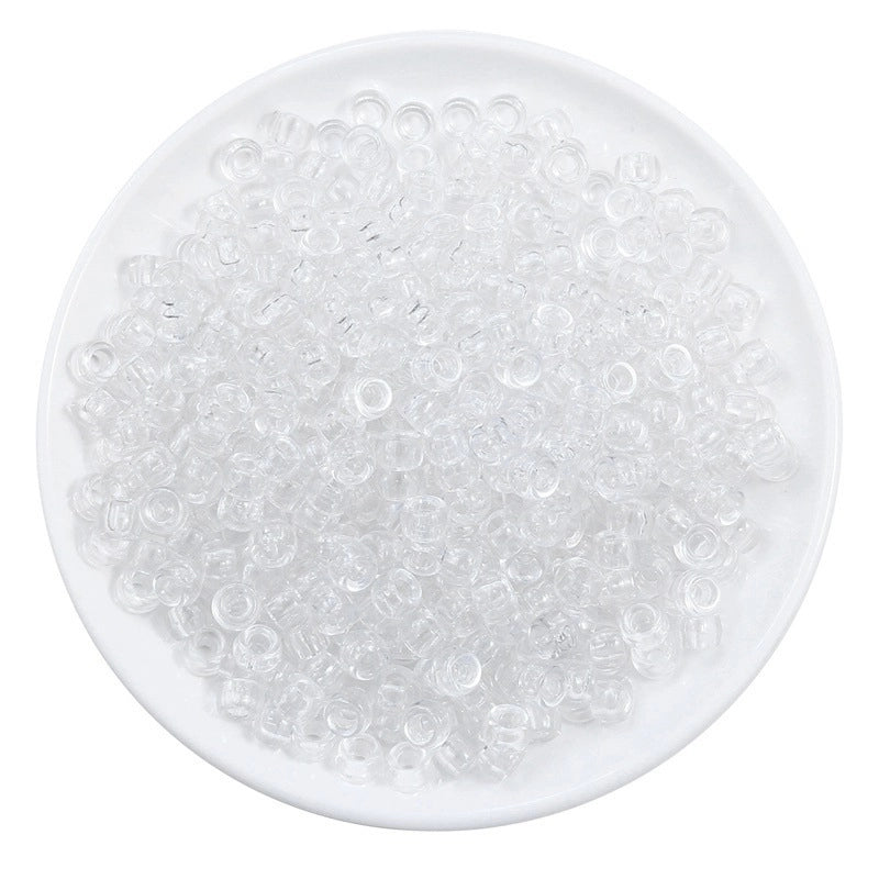 Acrylic Large Hole Barrel Beads 9*6mm Pony Beads Woven Handmade Diy Hand String Jewelry Accessories Beads Loose Beads