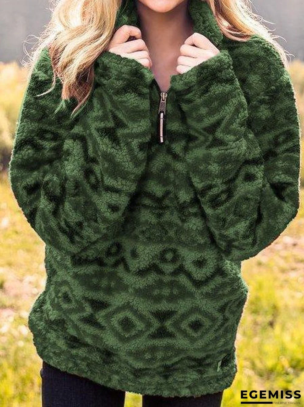 Boho Aztec Fluffy Pullover | EGEMISS