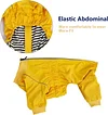 Dog Raincoat Hooded, Waterproof Double Layer Dog rain Coat Jacket with Cotton Lining for Small Medium and Large Dog