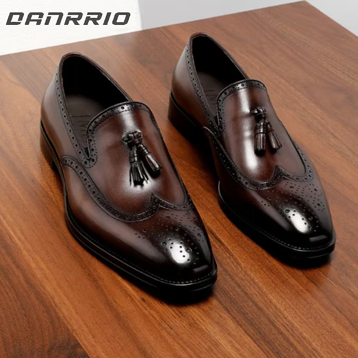 DANRRIO Tassel Retro Business Casual Breathable Loafers DANRRIO.COM DANRRIO