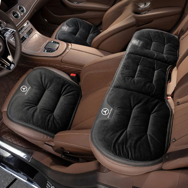 Car short plush winter seat cushion