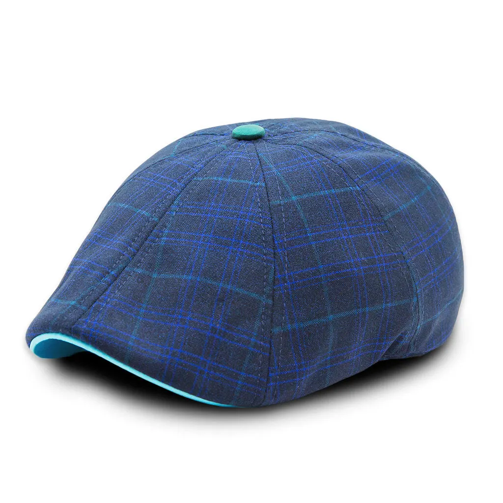 Hatsfashion-The Midnight Summer Peaky   Cap - Plaid