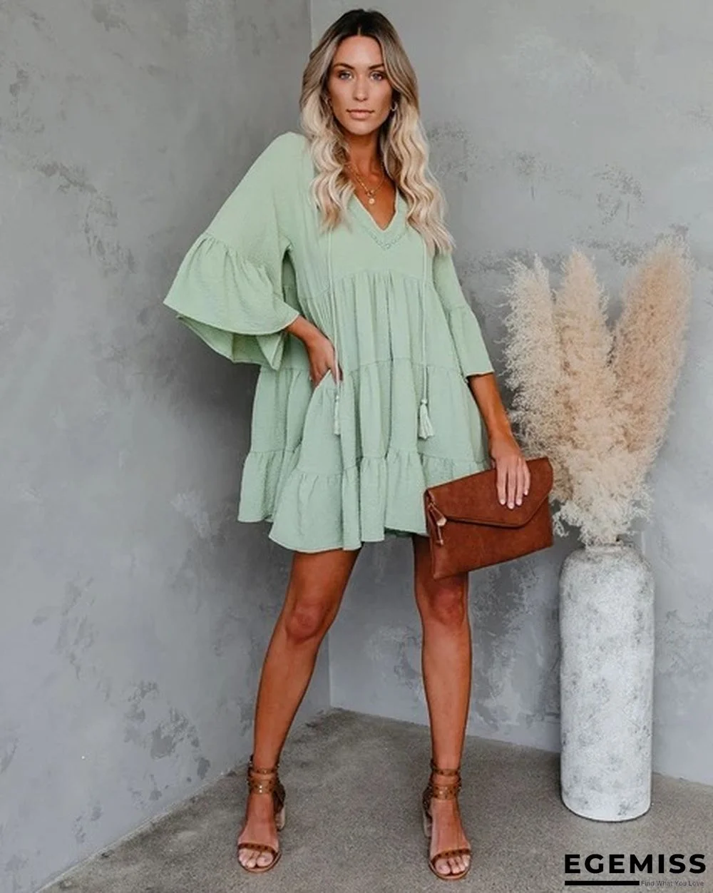 Cotton Vintage Long Sleeve Skirts Linen | EGEMISS