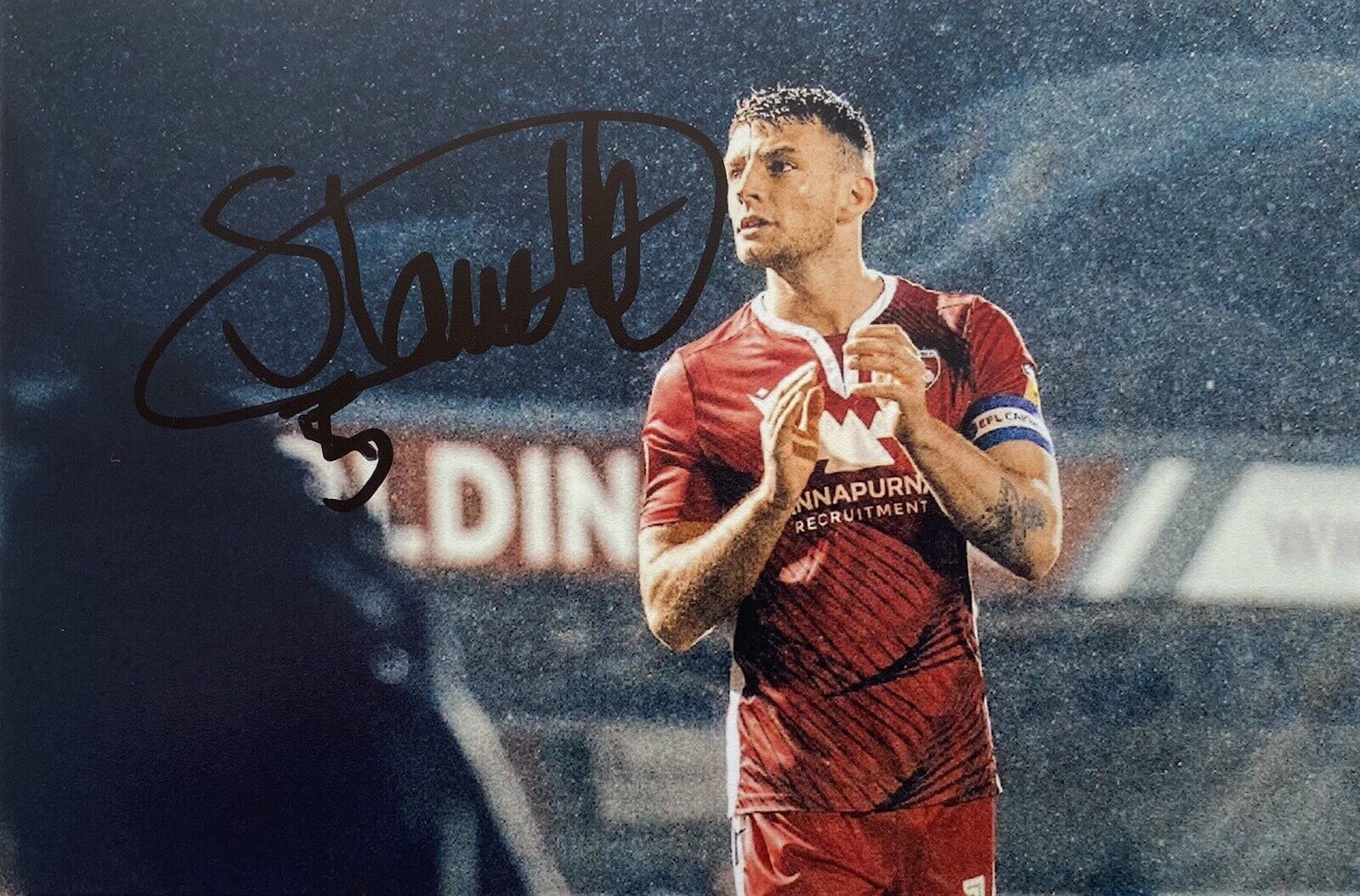 Sam Lavelle Genuine Hand Signed Morecambe FC 6X4 Photo Poster painting