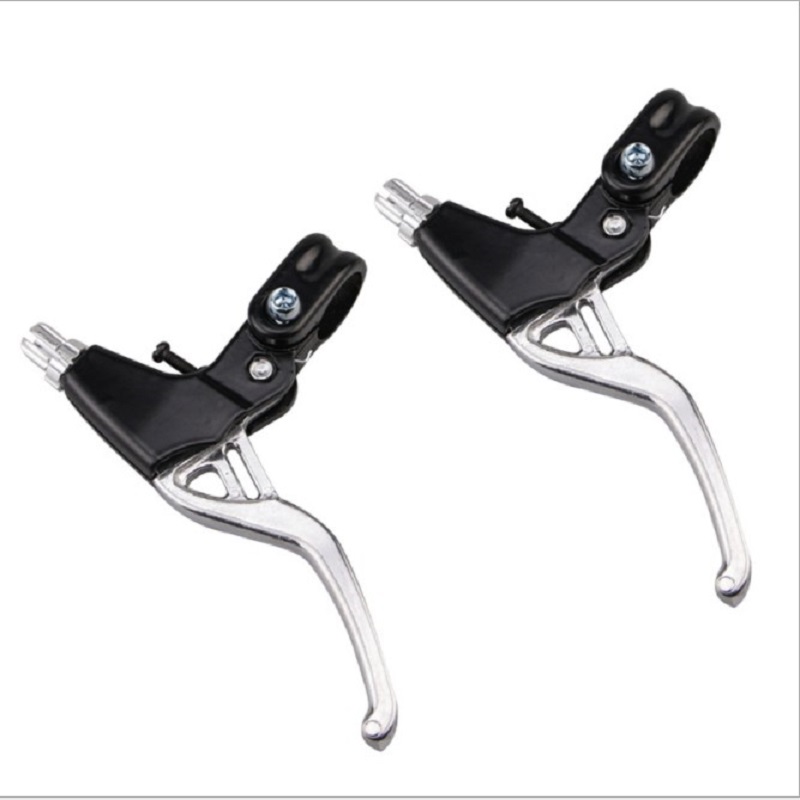 

HUGEE Leve Freno Bici - Freno Leva Freno a Mano Universale in Lega di Allum, Silver, 501 Original