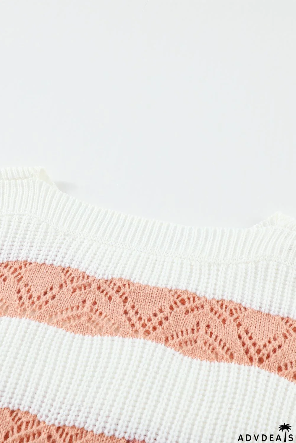 Striped Colorblock Knit Sweater