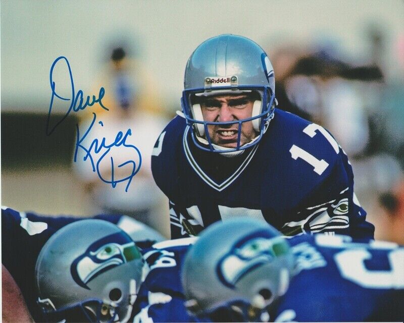 Dave Krieg Seattle Seahawks Autographed Signed 8x10 Photo Poster painting CFS Ring Of Honor