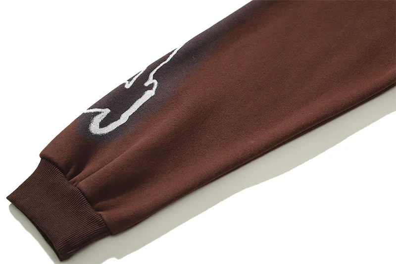 Aonga aelfric eden hoodie Tavis Scott Joint-Name Skull Print Fleece-lined Hoodie Sweater Men's and Women's Loose Coat aonga