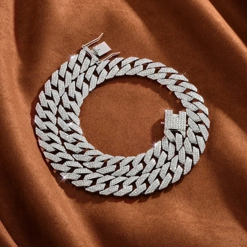 Hip-hop Rock Punk Necklace Alloy Plating Inlay Rhinestones Unisex Necklace