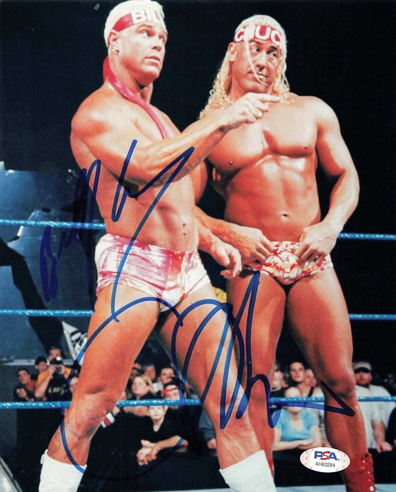 Chuck & Billy signed 8x10 Photo Poster painting PSA/DNA COA WWE Autographed Wrestling