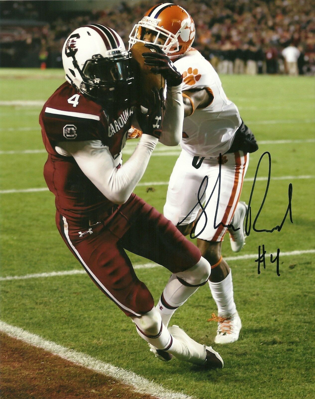 SHAQ ROLAND HAND SIGNED SOUTH CAROLINA GAMECOCKS 8X10 Photo Poster painting W/COA