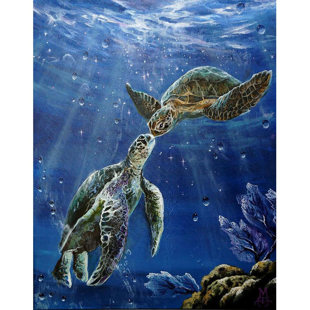 

40*30CM - Animals - Round Drill Diamond Painting, 501 Original