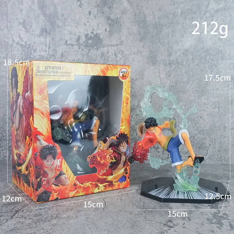 Animation One Piece Figure Theatrical Version Fire Model Ornament Trendy Toy 【box】